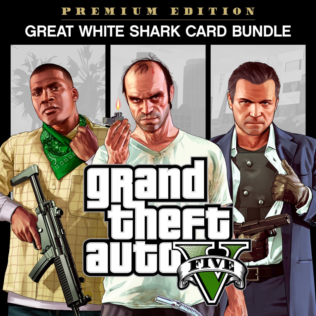 Комплект «Grand Theft Auto V: Premium Edition и платежная карта «Белая акула» cover