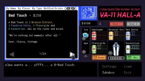 VA-11 Hall-A: Cyberpunk Bartender Action [PS4] - изображение 4