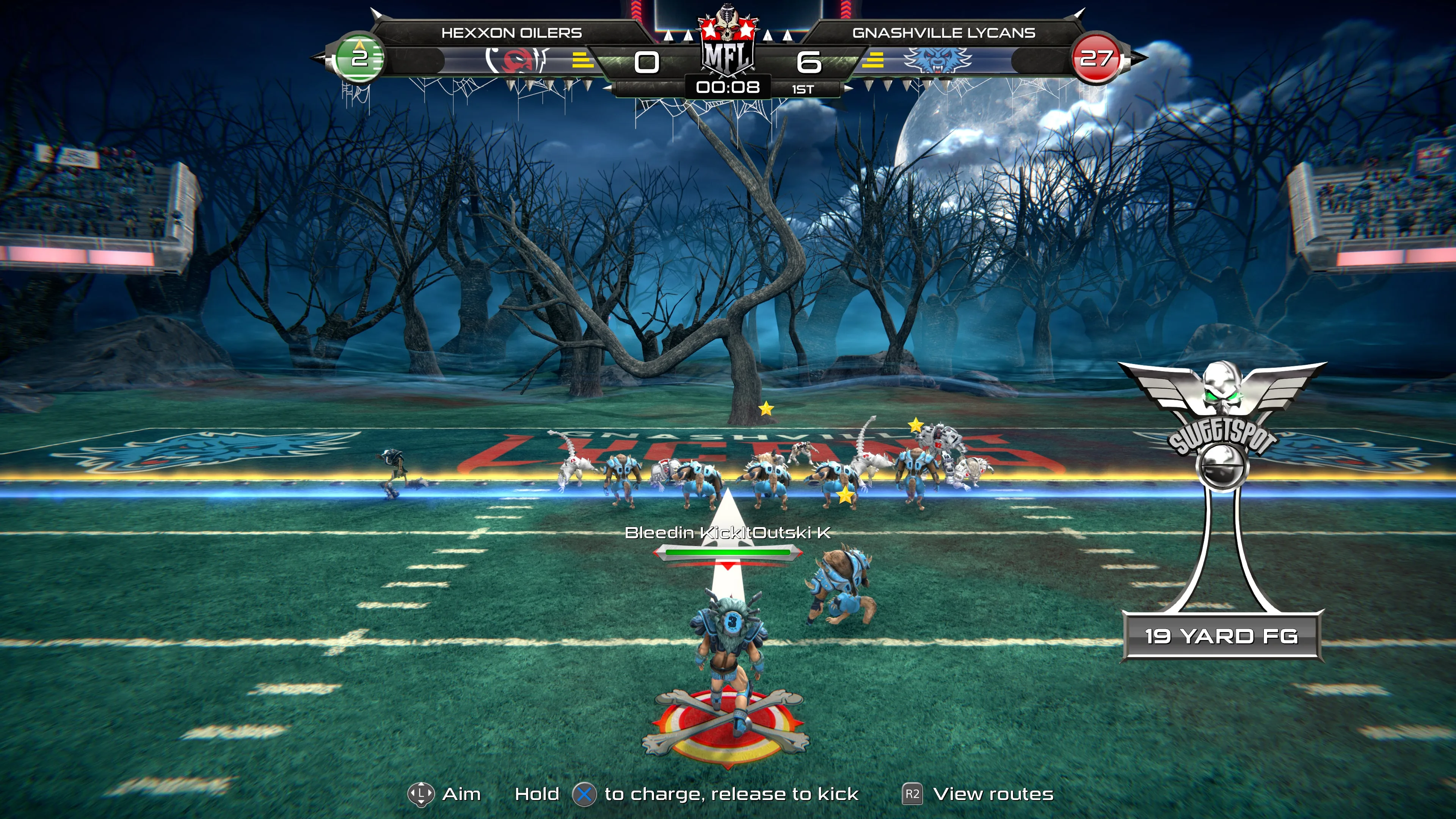 Mutant Football League - Gnashville Lycans [PS4] - изображение 4