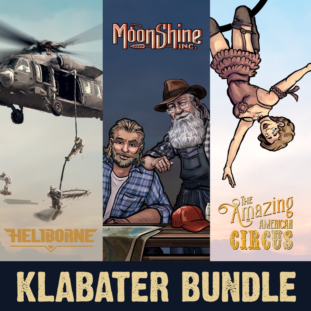 Heliborne + The Amazing American Circus + Moonshine Inc. [PS4,&nbsp;PS5] cover