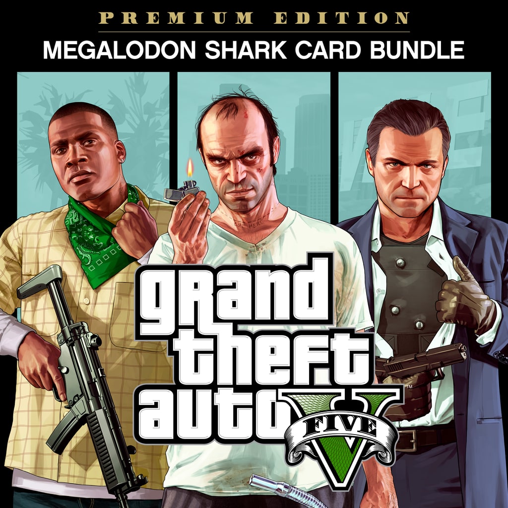 Комплект «Grand Theft Auto V: Premium Edition и платежная карта «Мегалодон» cover