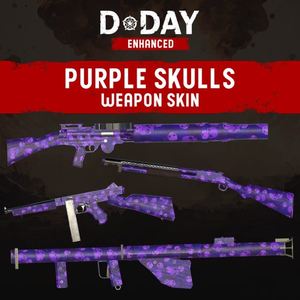 D-Day Enhanced - Purple Skulls Weapon Skin [PS5] - изображение 1