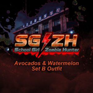 School Girl/Zombie Hunter Avocados & Watermelon Set B Outfit [PS4]