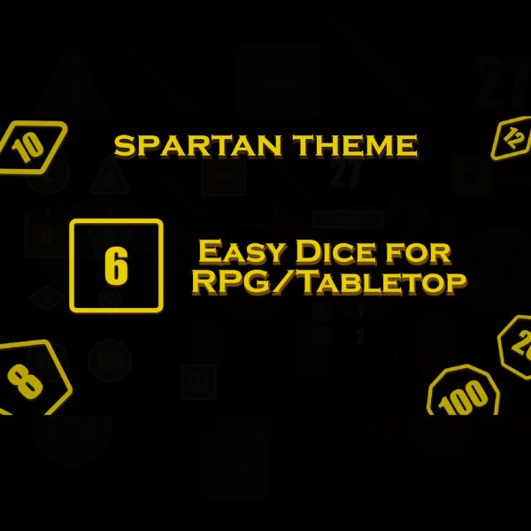 Easy Dice for RPG/Tabletop - Spartan Theme [PS4]
