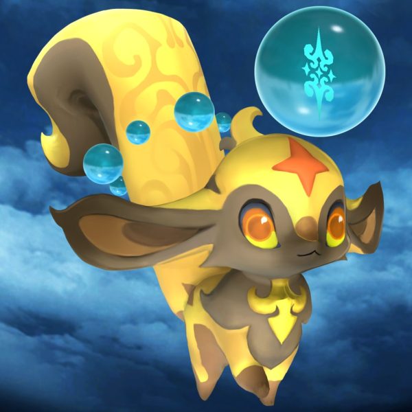 WORLD OF FINAL FANTASY - Topaz Carbuncle creature [PS4]