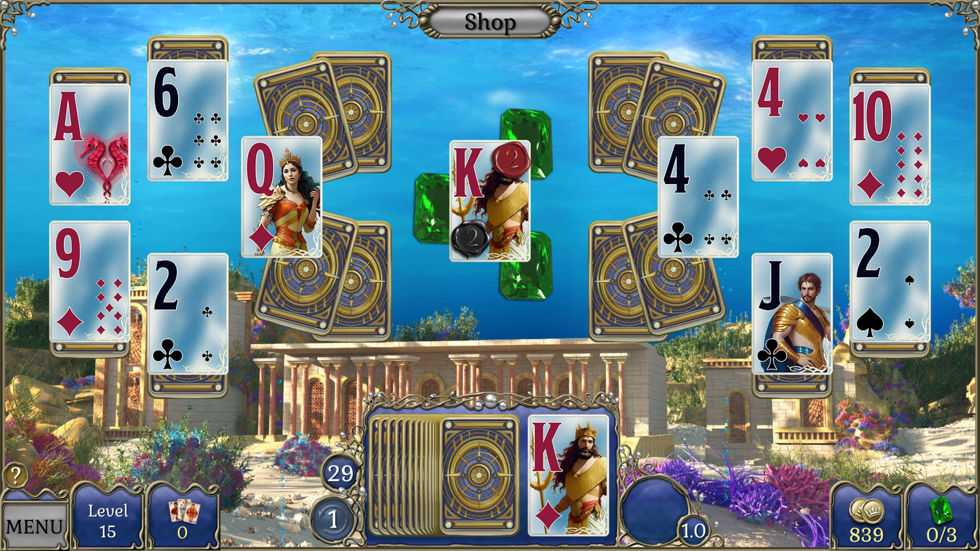 Jewel Match Atlantis Solitaire Collector