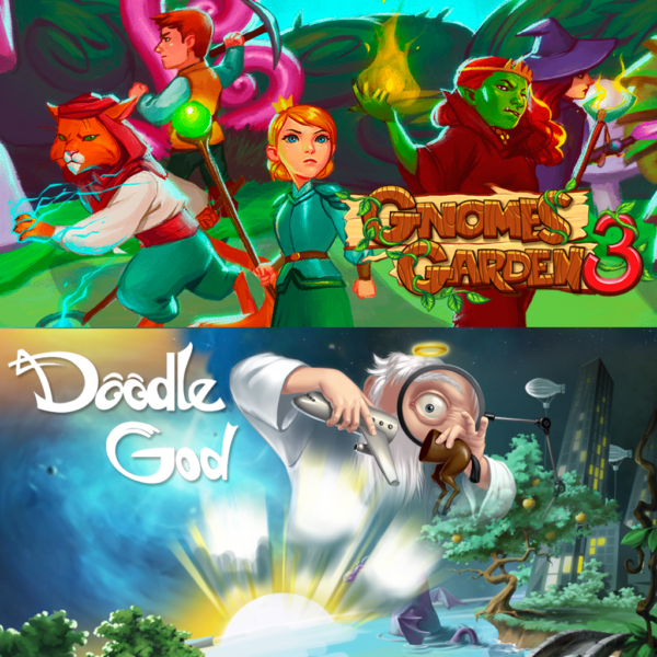 Gnomes Garden 3: The thief of castles & Doodle God [PS4] - изображение 1