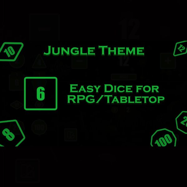 Easy Dice for RPG/Tabletop - Jungle Theme [PS4]