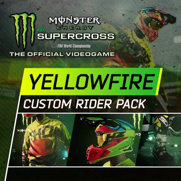 Monster Energy Supercross - Yellowfire Custom Rider Pack [PS4] - изображение 1