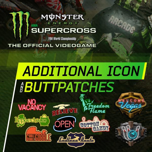 Monster Energy Supercross - Additional Icons & Buttpatches [PS4] - изображение 1