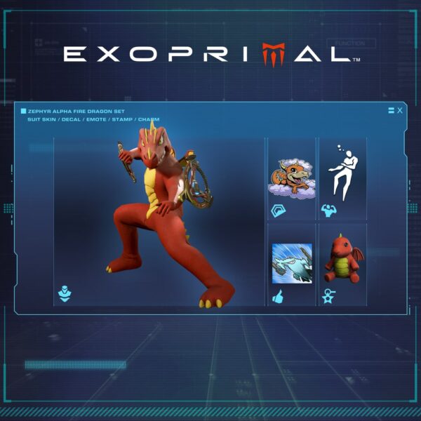 Exoprimal - Zephyr Alpha Fire Dragon Set [PS4, PS5]