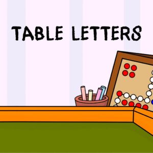 Table Letters [PS5]