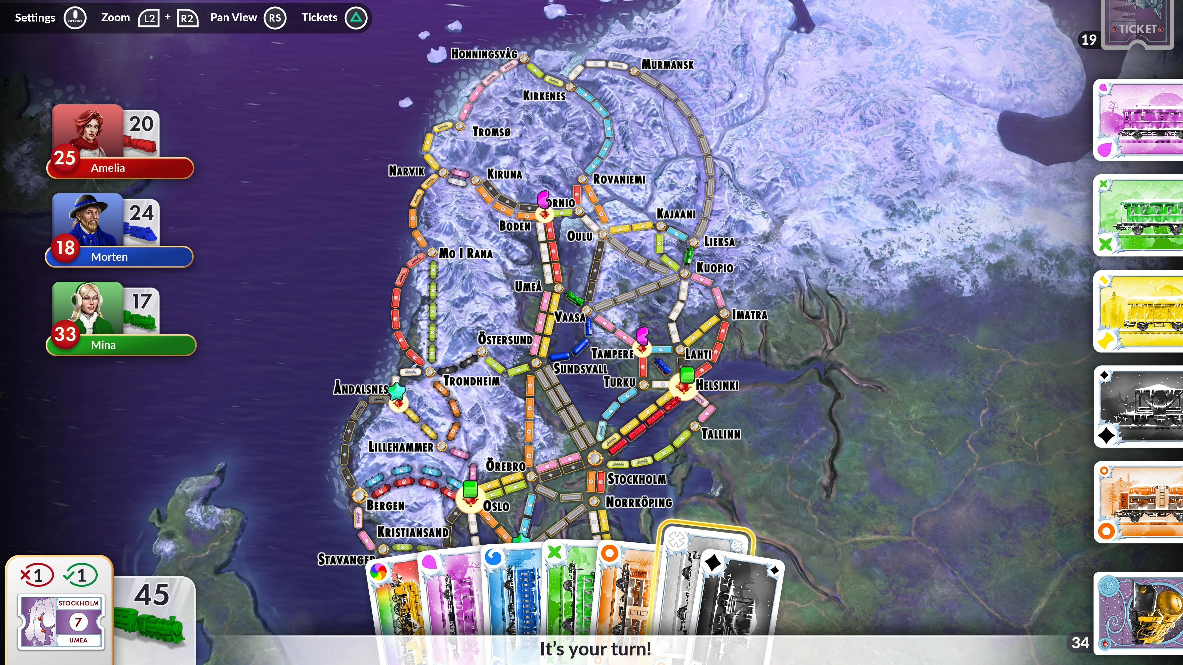 Ticket to Ride: Nordic Expansion [PS4] - изображение 4