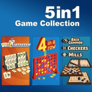 5in1 Game Collection: MyRummy + 4 in a row + Backgammon + Checkers + Mills [PS5]