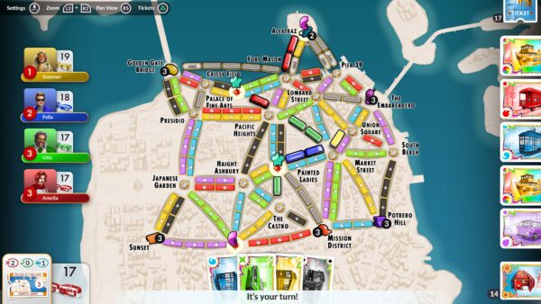 Ticket to Ride: San Francisco City Expansion [PS4] - изображение 3