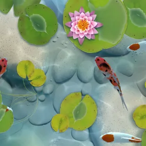 AAA Dynamic Scenes - Koi Fish Pond Dynamic Scene [PS4,&nbsp;PS5] - изображение 2