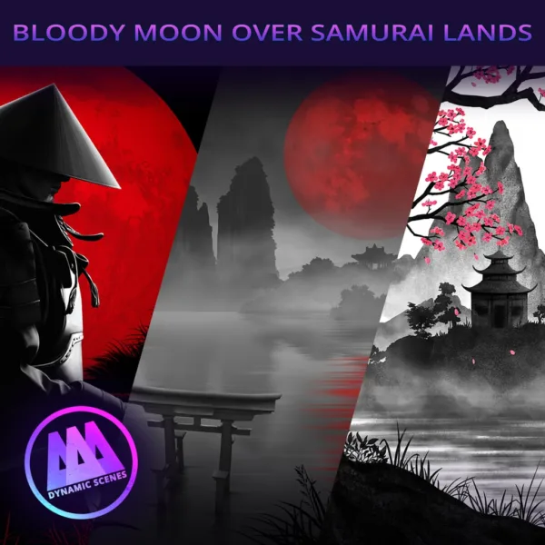 AAA Dynamic Scenes - Bloody Moon over Samurai Lands [PS4,&nbsp;PS5] - изображение 1