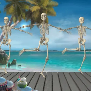 AAA Dynamic Scenes - Tropical Skeleton Dance Dynamic Scene [PS4,&nbsp;PS5] - изображение 2