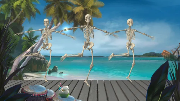AAA Dynamic Scenes - Tropical Skeleton Dance Dynamic Scene [PS4,&nbsp;PS5] - изображение 2