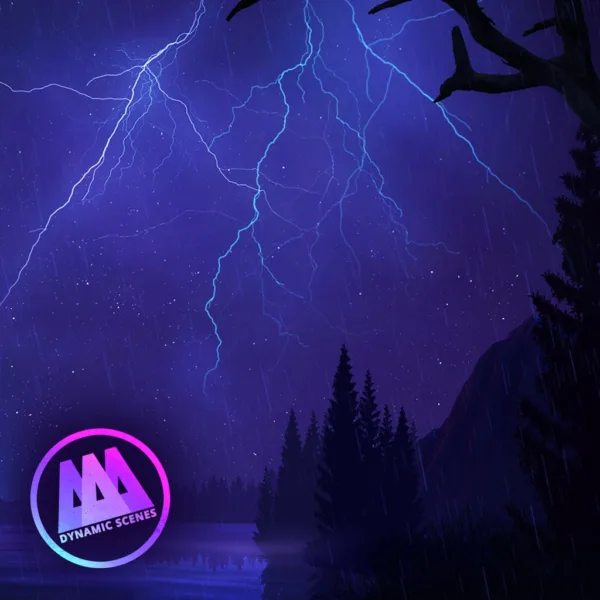 AAA Dynamic Scenes - Lightning Night Sky Dynamic Scene [PS4,&nbsp;PS5] - изображение 1