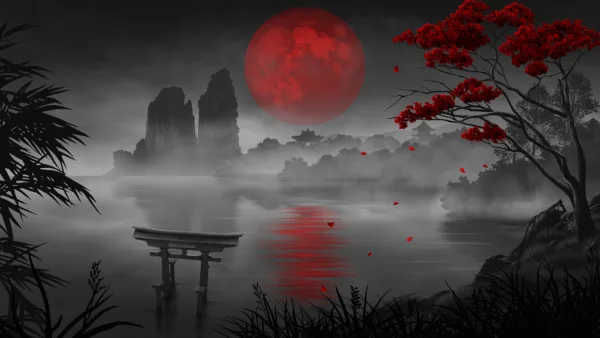 AAA Dynamic Scenes - Bloody Moon over Samurai Lands [PS4,&nbsp;PS5] - изображение 2
