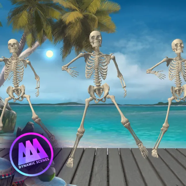 AAA Dynamic Scenes - Tropical Skeleton Dance Dynamic Scene [PS4,&nbsp;PS5] - изображение 1