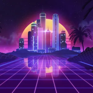 AAA Dynamic Scenes - Retro Night Ride Dynamic Scene [PS4,&nbsp;PS5] - изображение 2