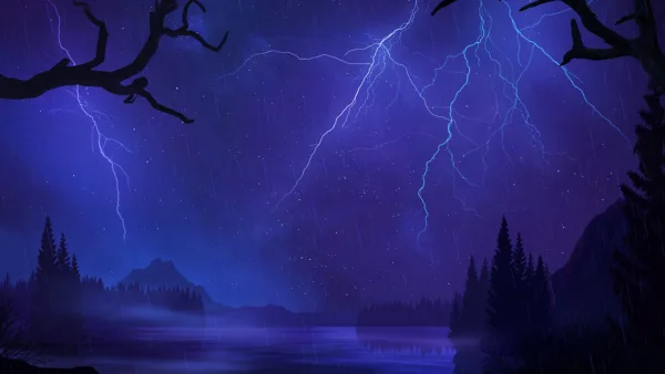 AAA Dynamic Scenes - Lightning Night Sky Dynamic Scene [PS4,&nbsp;PS5] - изображение 2