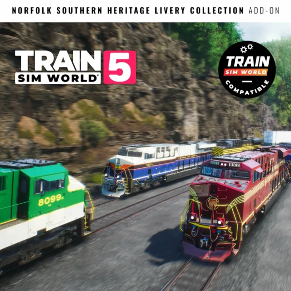 Train Sim World 5: Norfolk Southern Heritage Livery Collection Add-On [PS4,&nbsp;PS5] - изображение 1