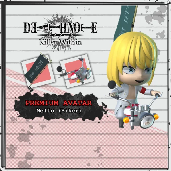 DEATH NOTE Killer Within - Premium Avatar: Mello (Biker) [PS4, PS5]