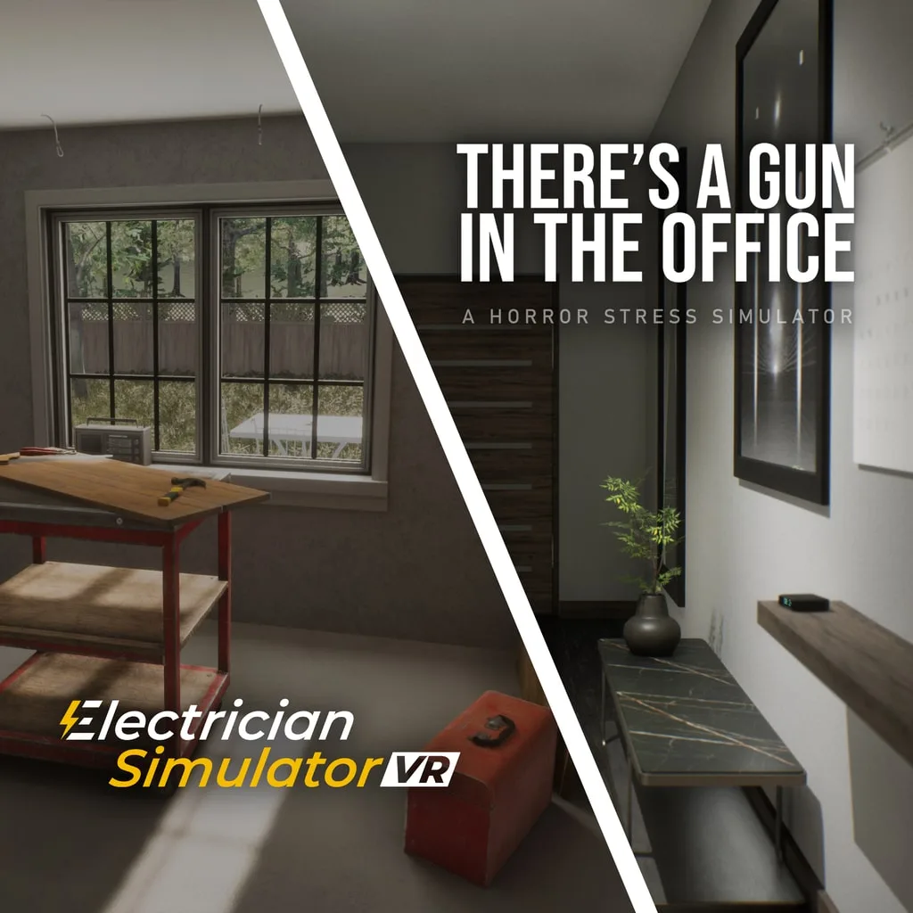 Electrician Simulator VR + There's a Gun in the Office bundle [PS5] cover