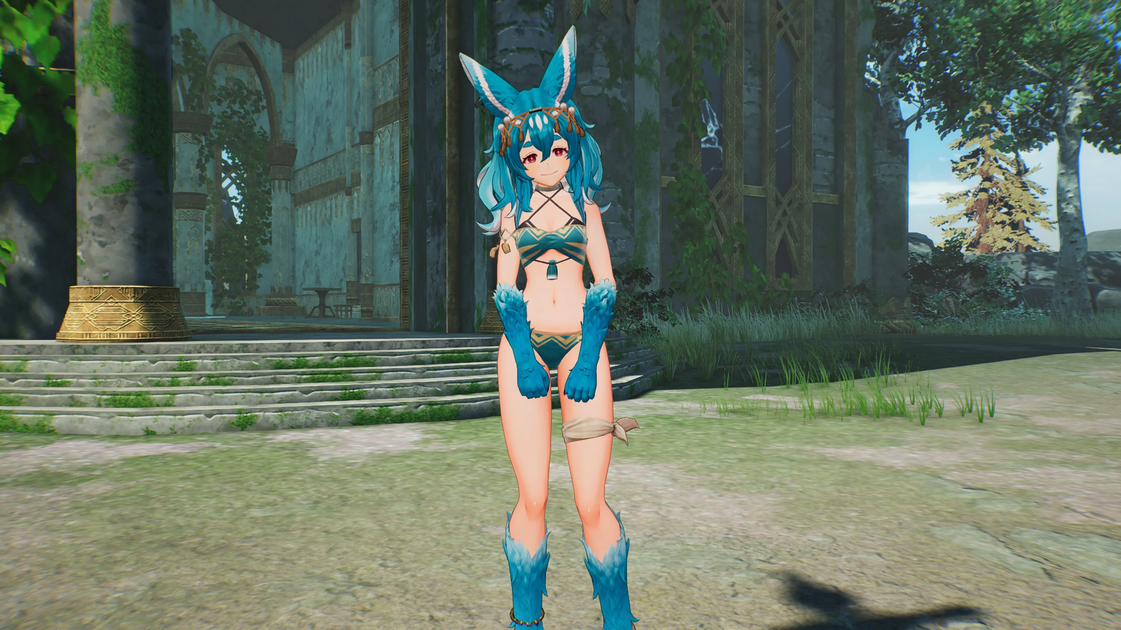 Atelier Yumia - "Cute Kitty Swimsuit" Costume for Lenja [PS4,&nbsp;PS5] - изображение 2