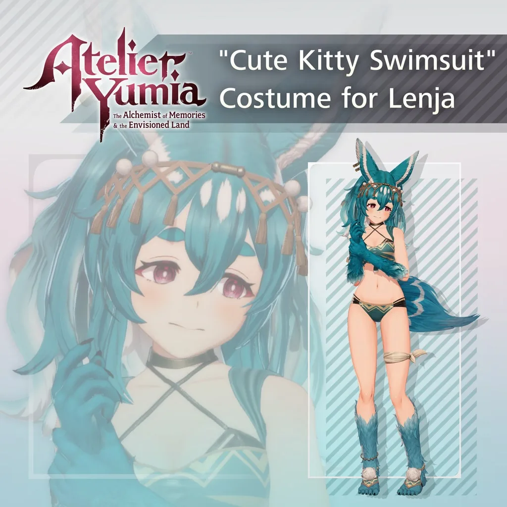 Atelier Yumia - "Cute Kitty Swimsuit" Costume for Lenja [PS4,&nbsp;PS5] - изображение 1