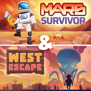 Mars Survivor &amp; West Escape [PS4] cover