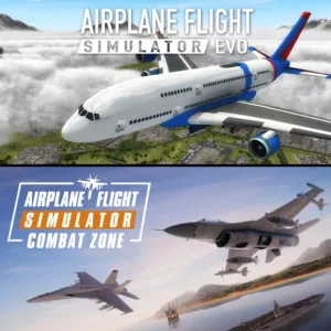Airplane Flight Simulator : EVO &amp; Airplane Flight Simulator : Combat Zone Bundle [PS4,&nbsp;PS5] cover