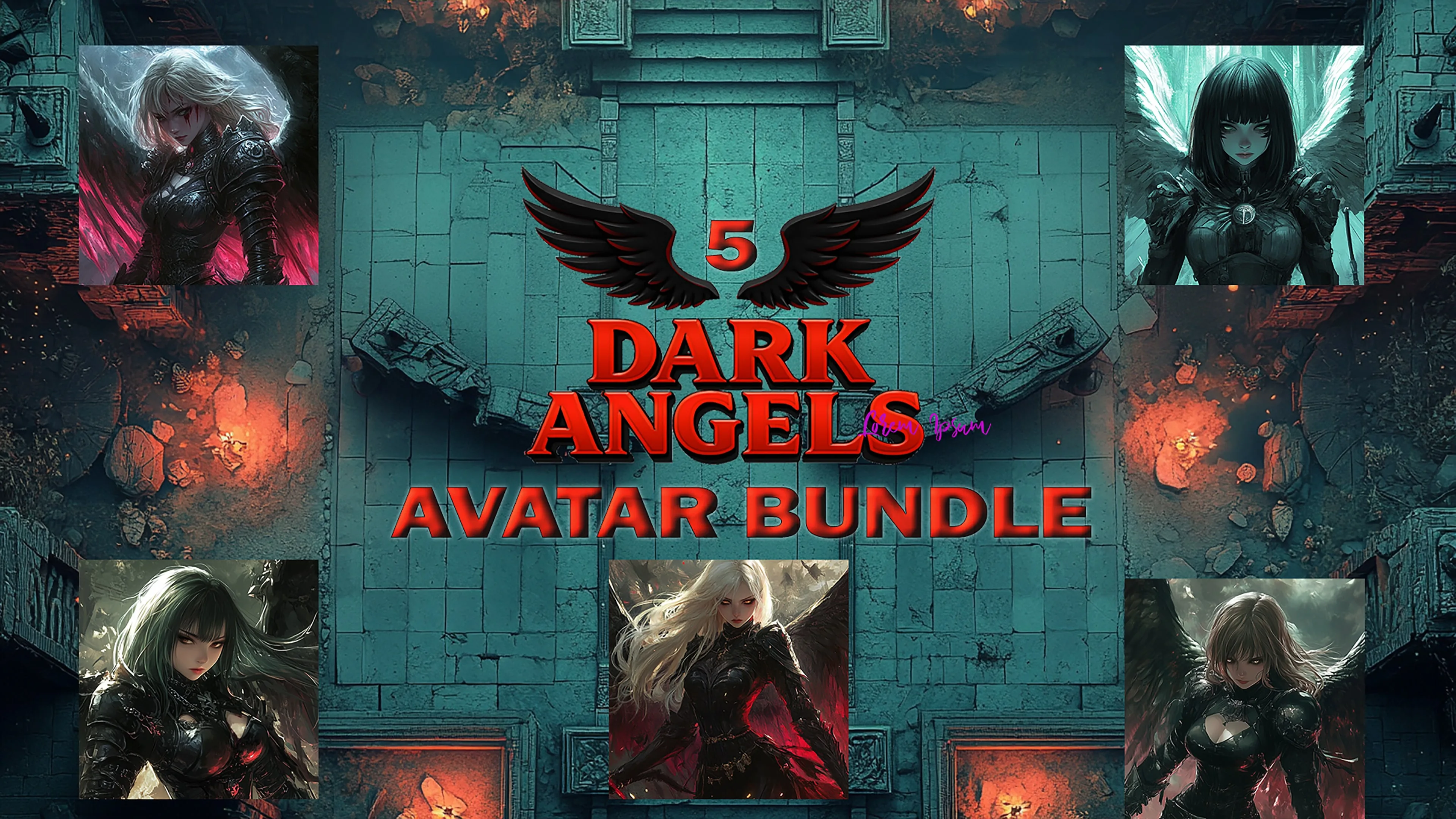 5 Dark Angels Avatar Bundle [PS4] - изображение 2