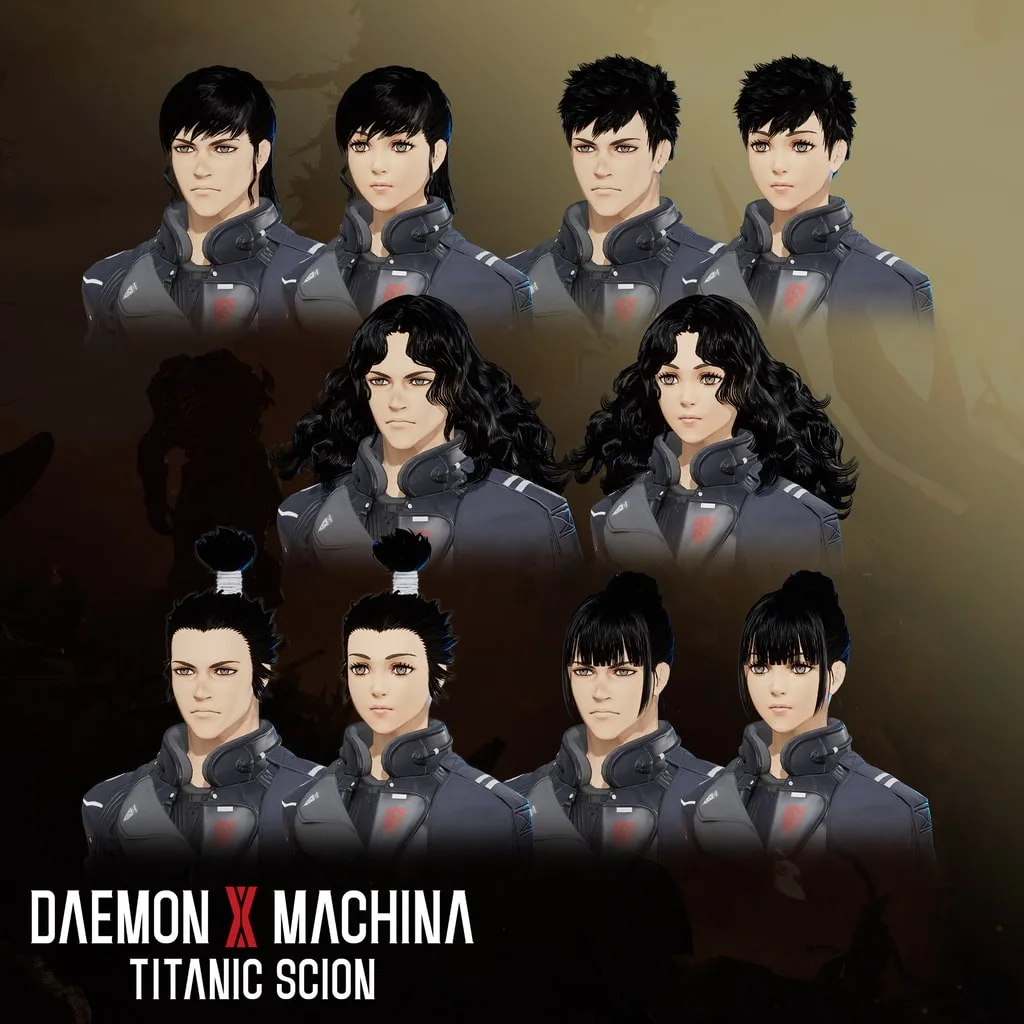 Daemon X Machina: Titanic Scion - Hairstyle Set 1 [PS5] - изображение 1