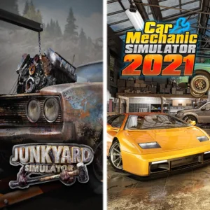 Junkyard Simulator &amp; Car Mechanic Simulator 2021 [PS5] cover
