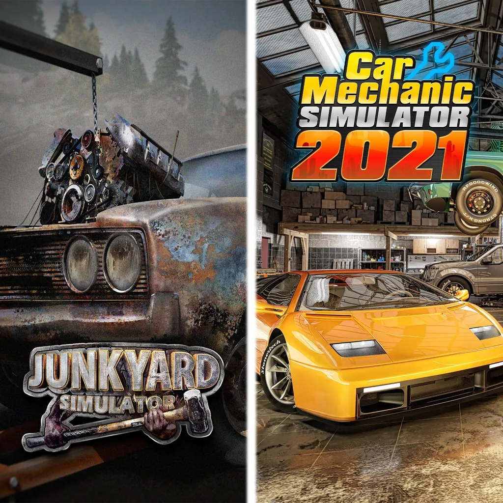 Junkyard Simulator &amp; Car Mechanic Simulator 2021 [PS5] cover