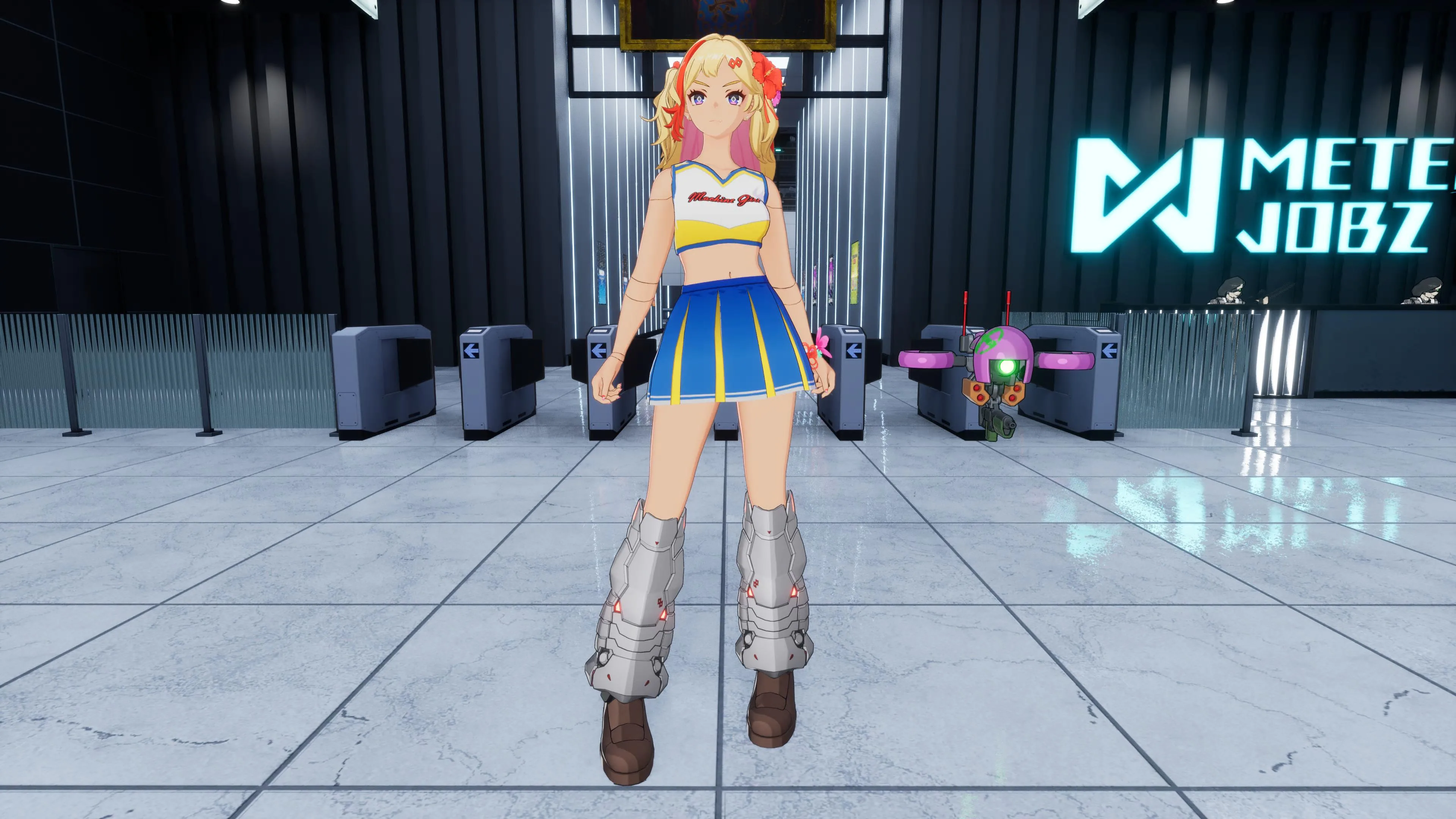 FULL METAL SCHOOLGIRL - "Cheerleader" Costume in 2 Color Varieties (usable by either Machine Girl) [PS5] - изображение 4