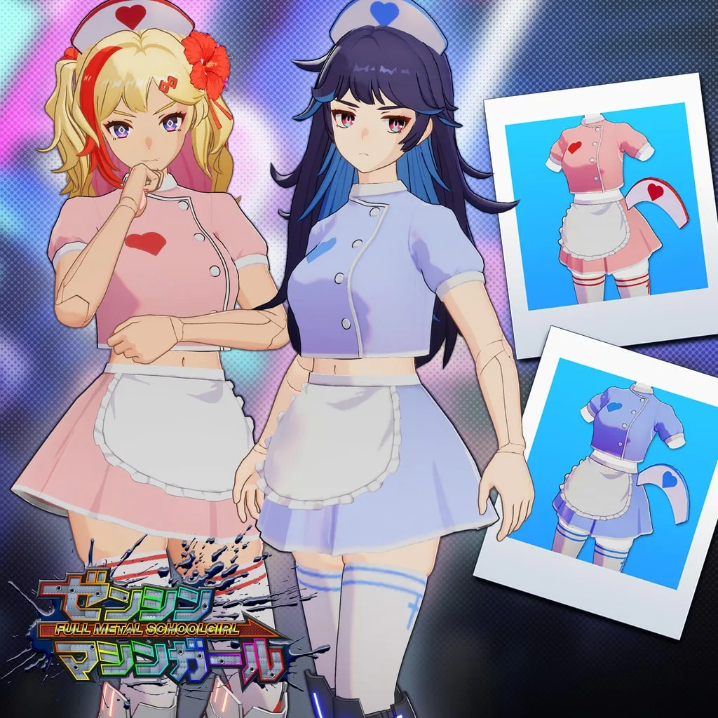 FULL METAL SCHOOLGIRL - "Hot Nurse" Costume in 2 Color Varieties (usable by either Machine Girl) [PS5] - изображение 1