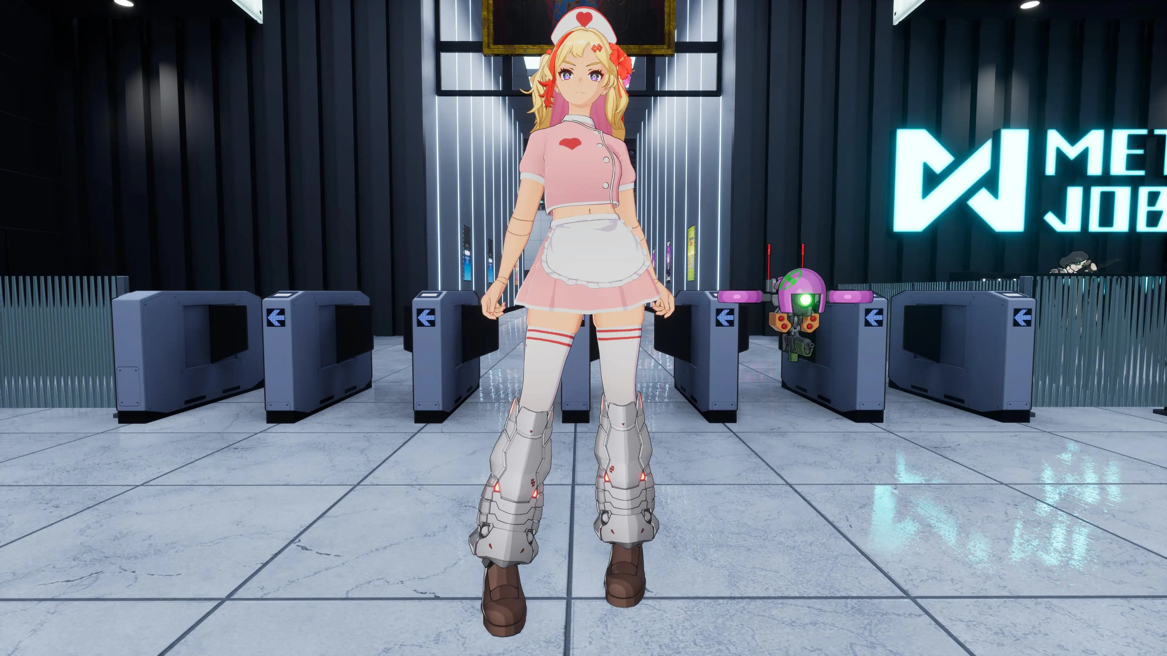 FULL METAL SCHOOLGIRL - "Hot Nurse" Costume in 2 Color Varieties (usable by either Machine Girl) [PS5] - изображение 2