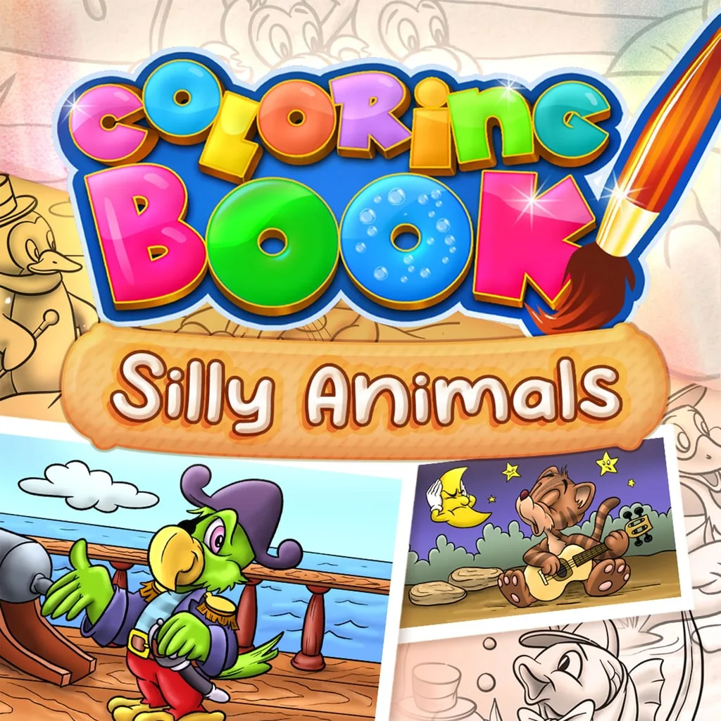 Coloring Book: Silly Animals [PS4] - изображение 1