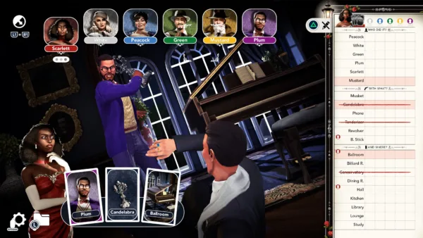 Cluedo: Noir Mansion Crime Scene [PS4,&nbsp;PS5] - изображение 4