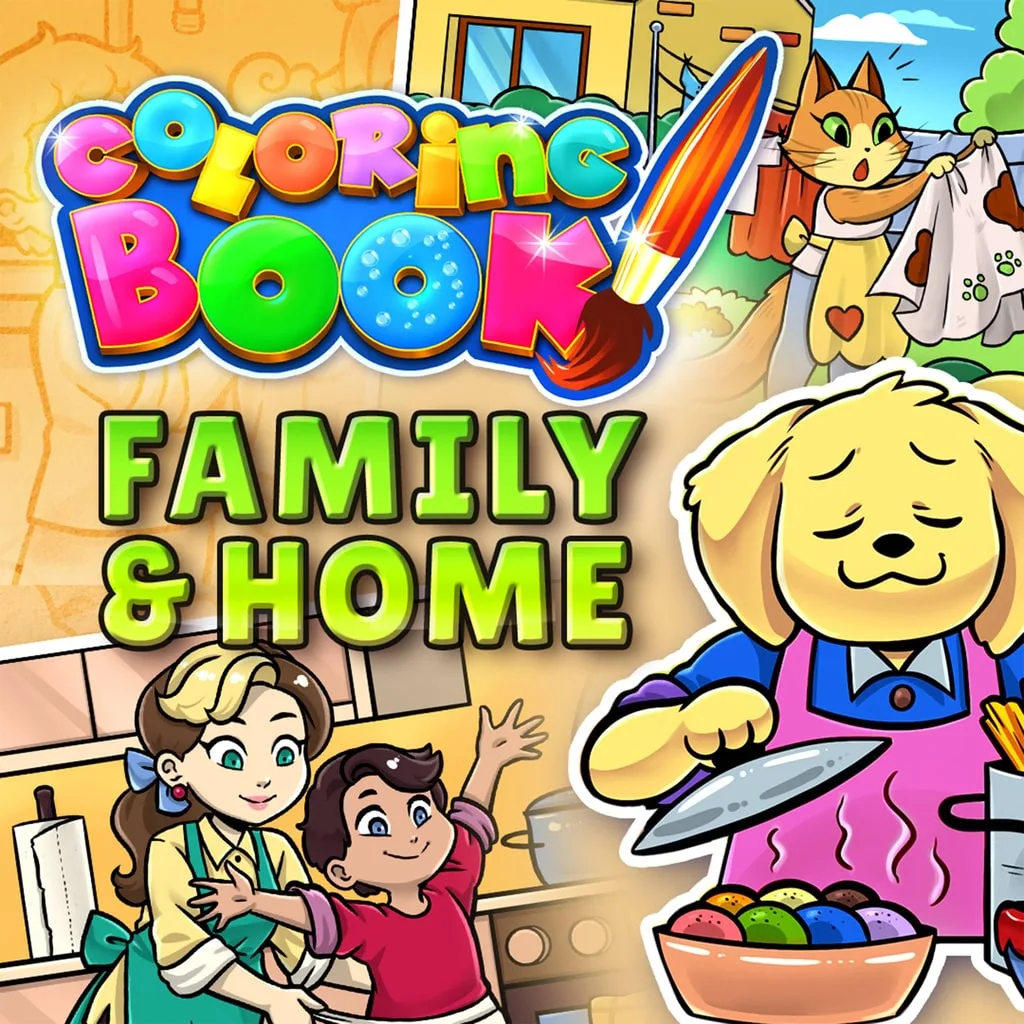Coloring Book: Family &amp; Home [PS4] cover