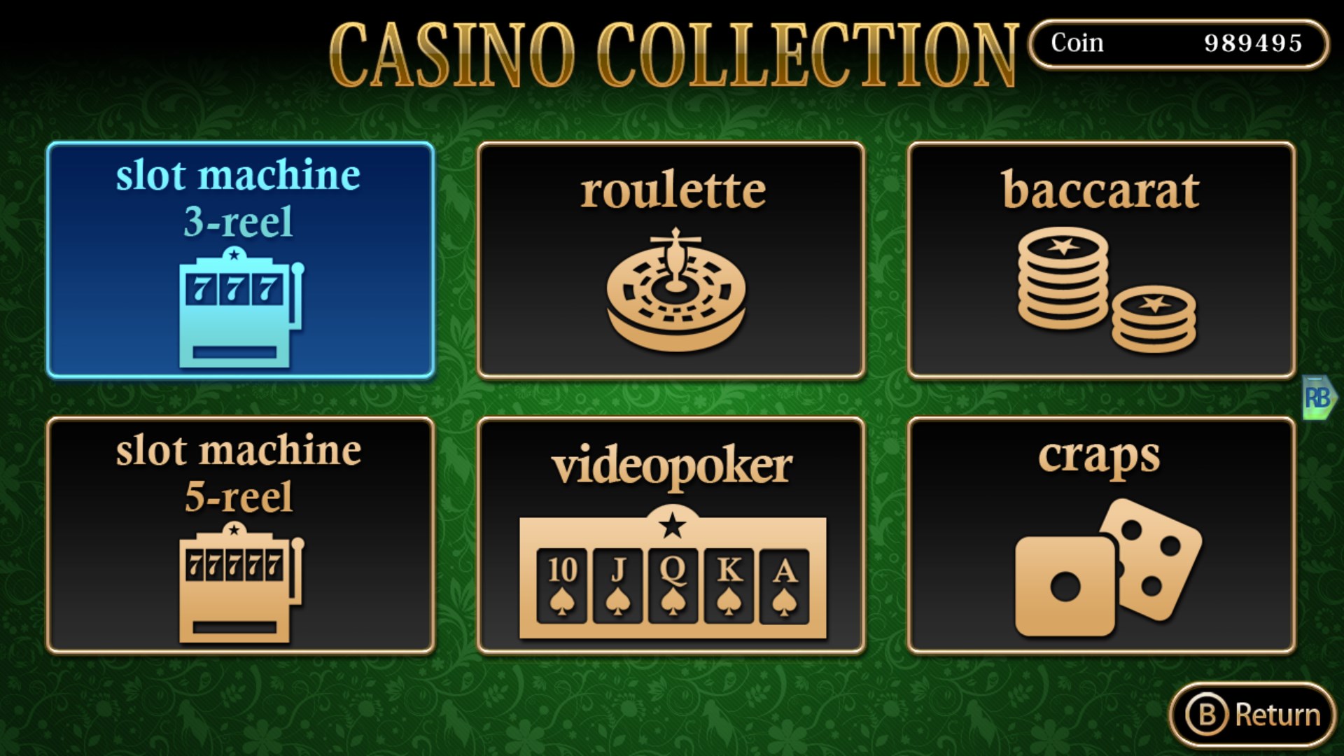 THE CASINO COLLECTION: Ruleta, Vídeo Póker, Tragaperras, Craps, Baccarat, Five-Card Draw Poker, Texas hold 
