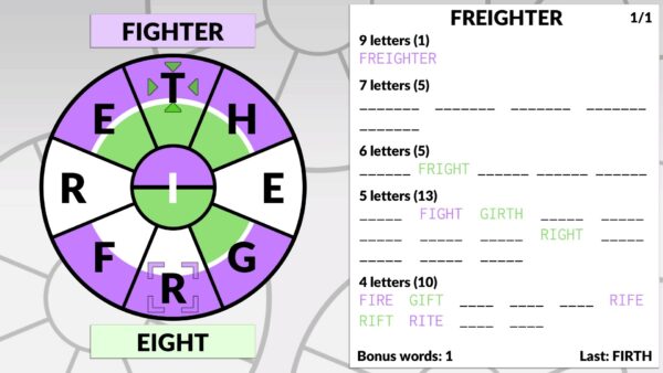 Word Wheel by POWGI. Изображение 3