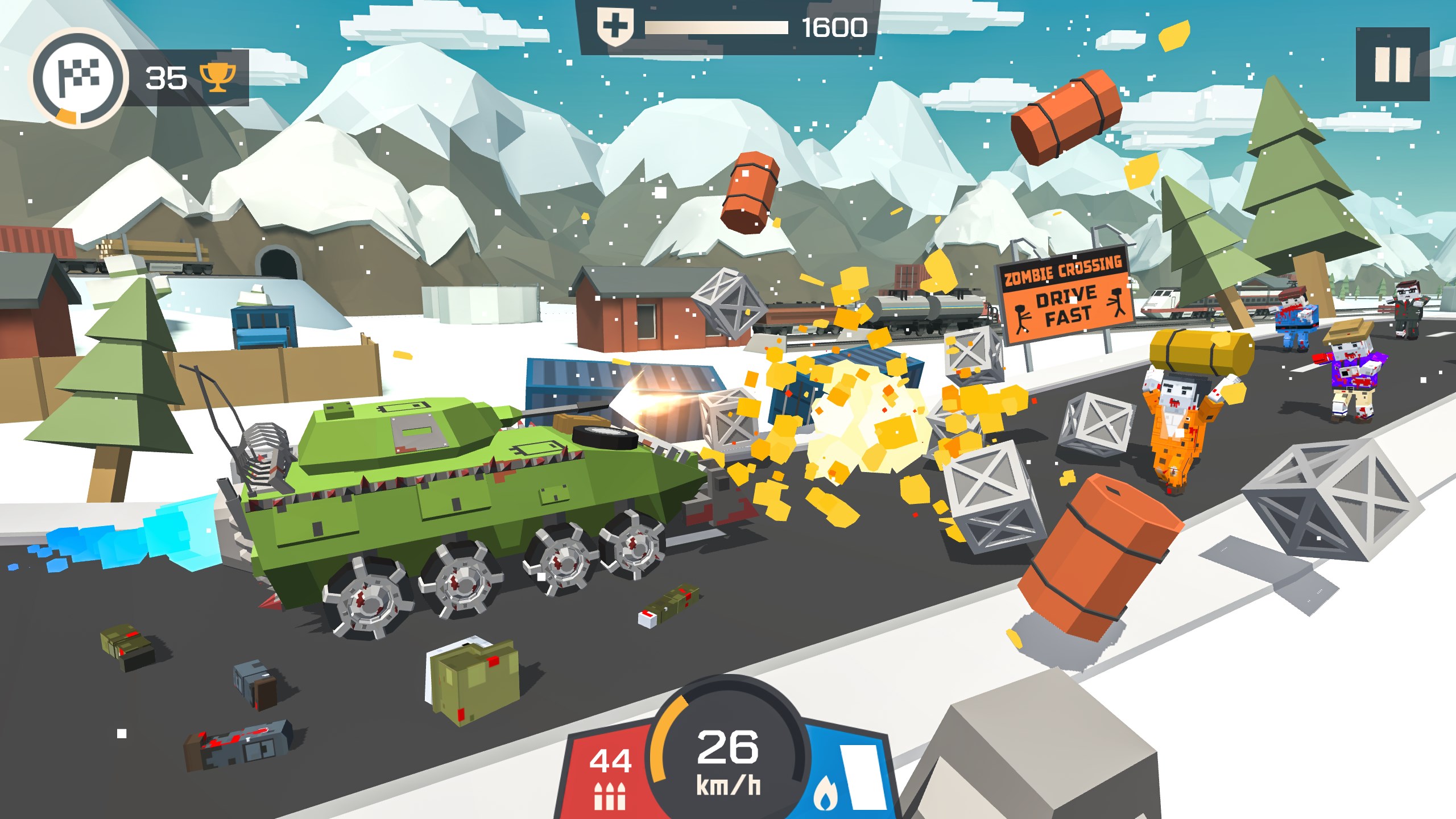 Zombie Derby: Pixel Survival. Изображение 4