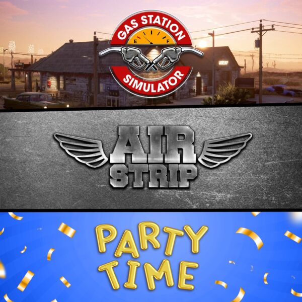 Gas Station Simulator, Airstrip DLC and Party Time DLC Bundle. Изображение 1