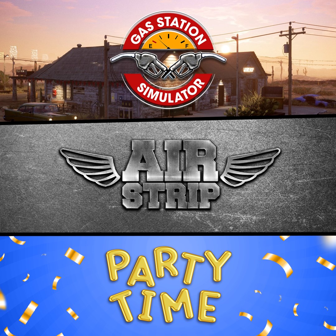 Gas Station Simulator, Airstrip DLC and Party Time DLC Bundle. Изображение 1